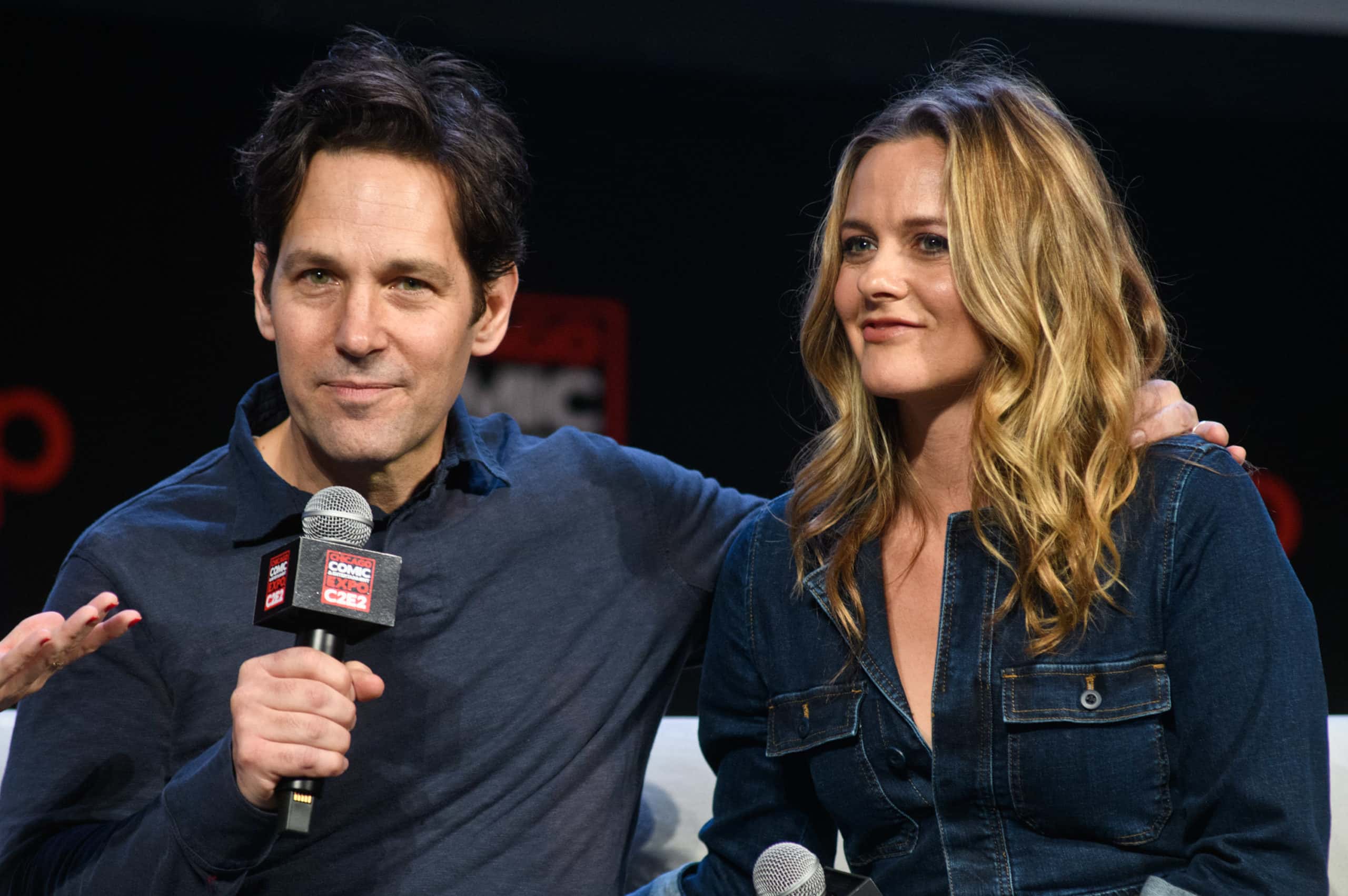 Paul Rudd and Alicia Silverstone in Chicago, Illinois 23, 2019