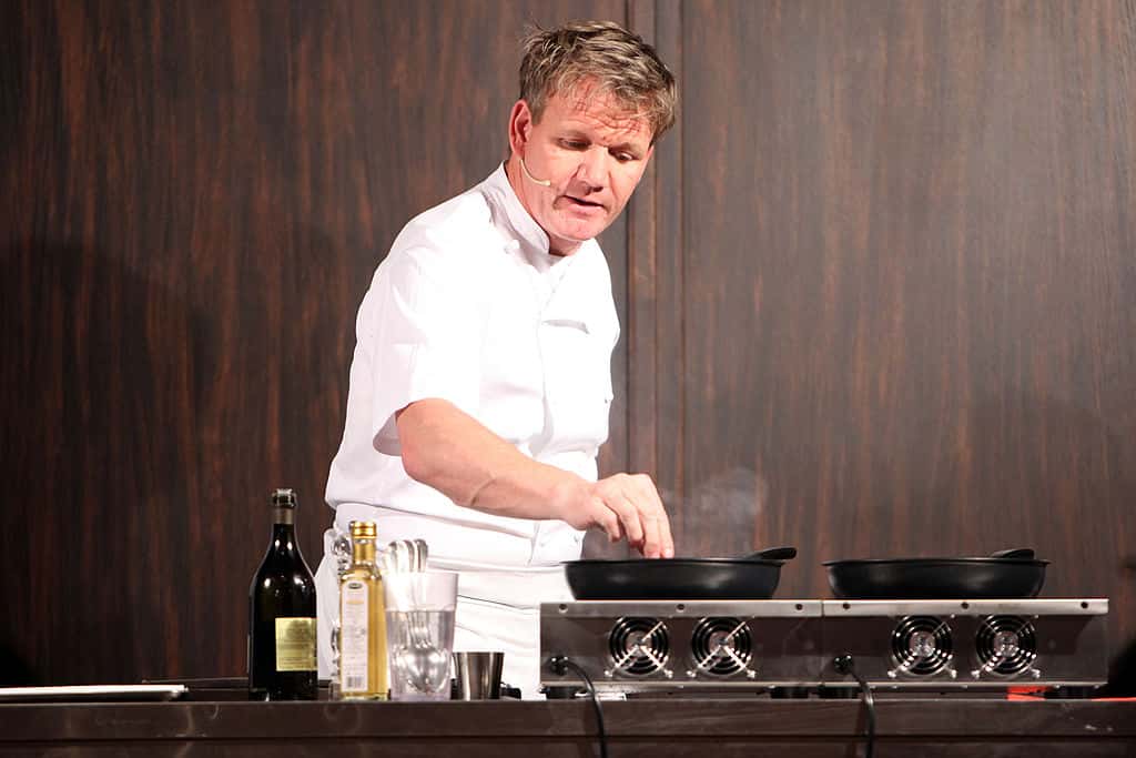 Scottish chef Gordon Ramsay in a uniform