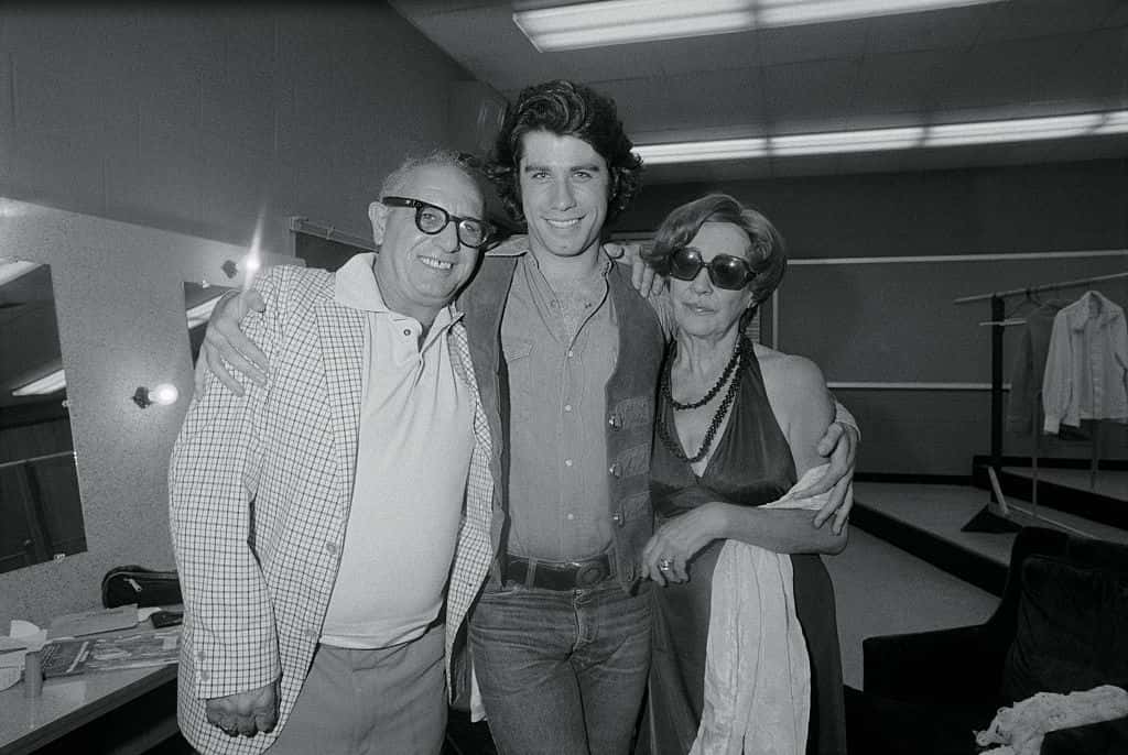 John Travolta with his parents - 1976