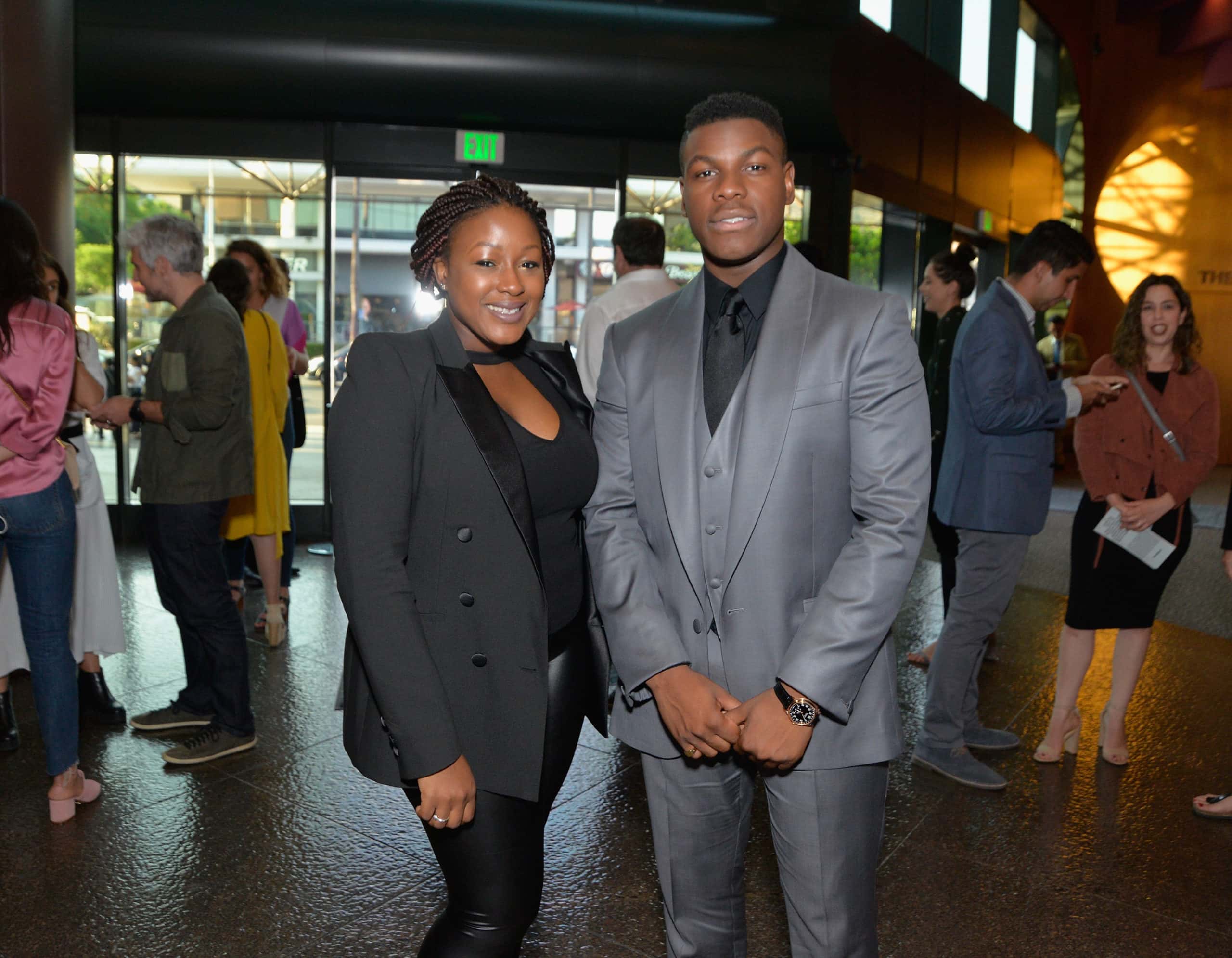 Actor John Boyega and sister Grace Boyega attend a special screening of 