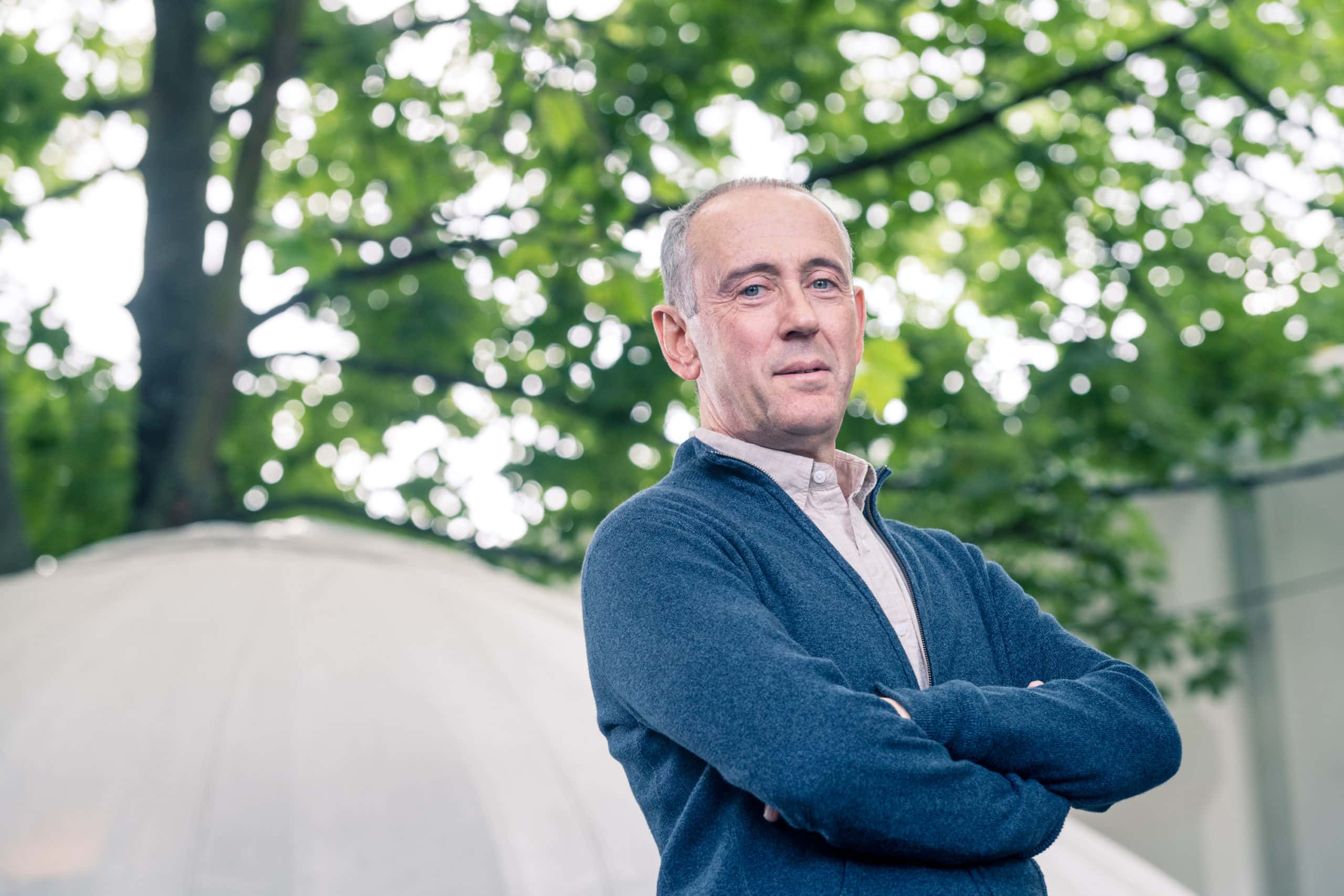 Nicholas Hytner attends a photocall during the annual Edinburgh International Book Festival