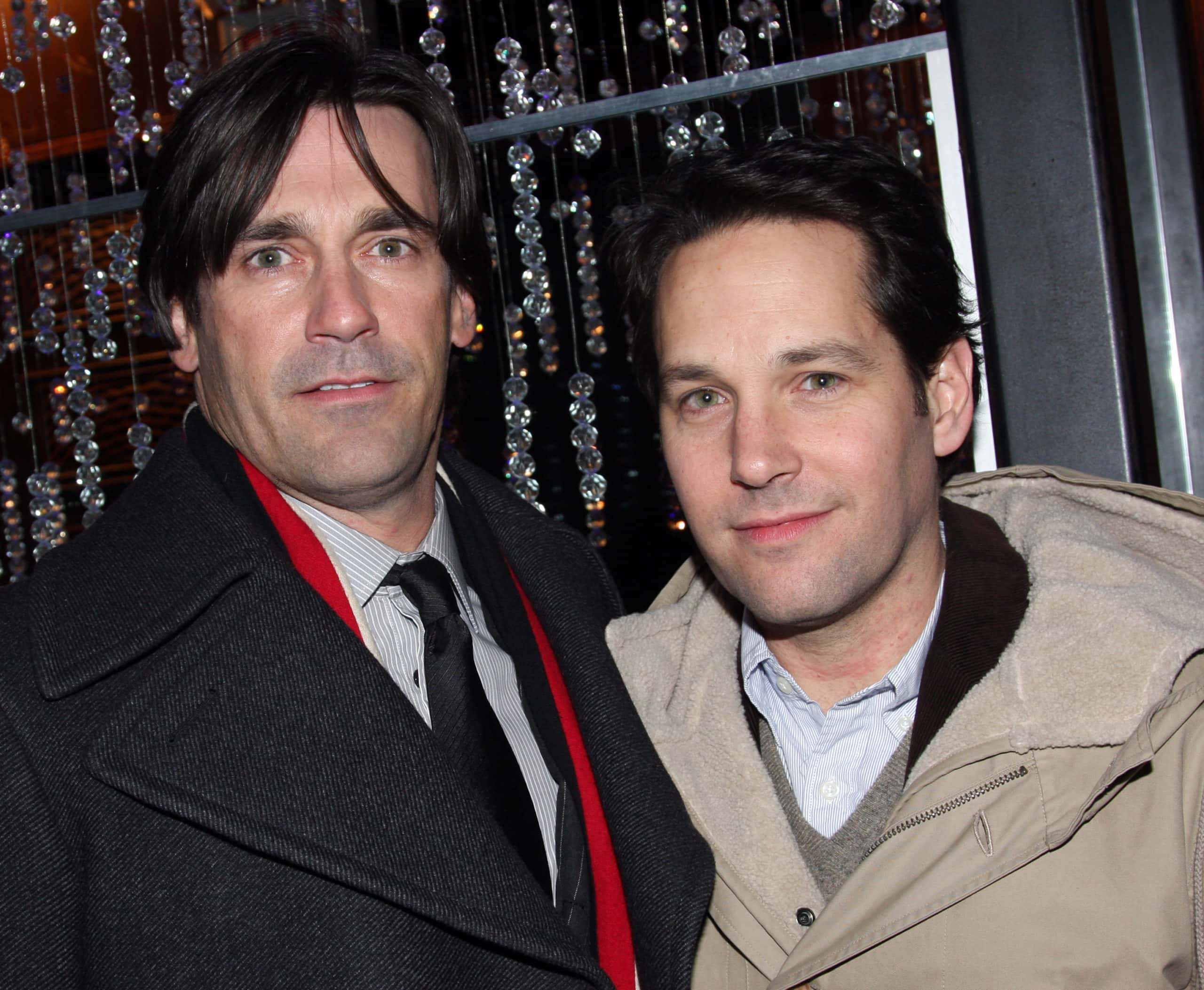 Jon Hamm and Paul Rudd at "You're Welcome America. A Final Night with George W. Bush"