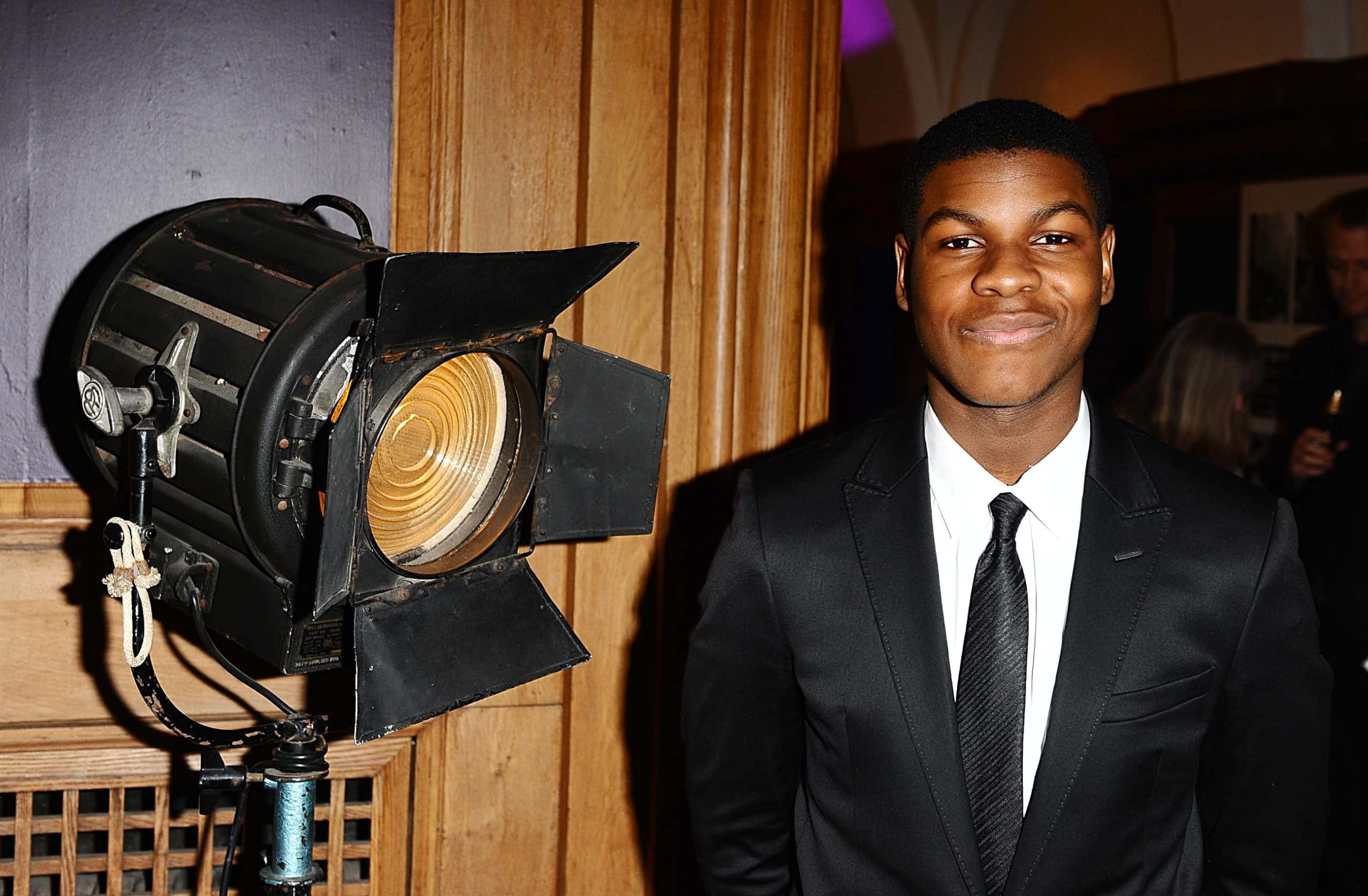 John Boyega arriving for the London Evening Standard British Film Awards 2012