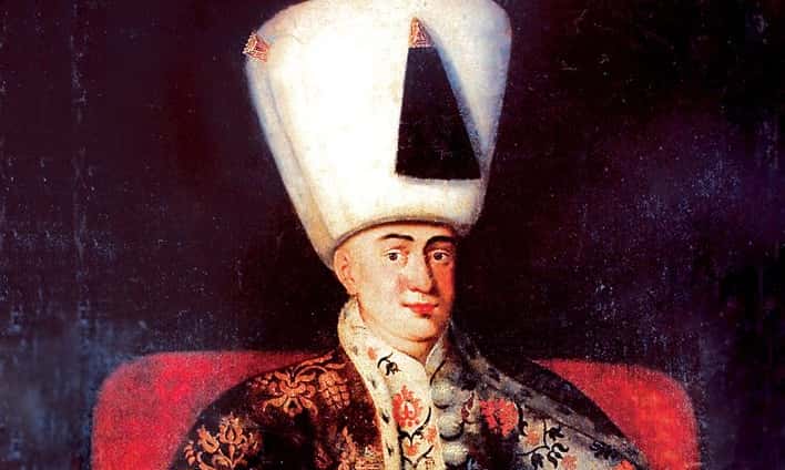 Oil painting depicting IV Murad in his young age.