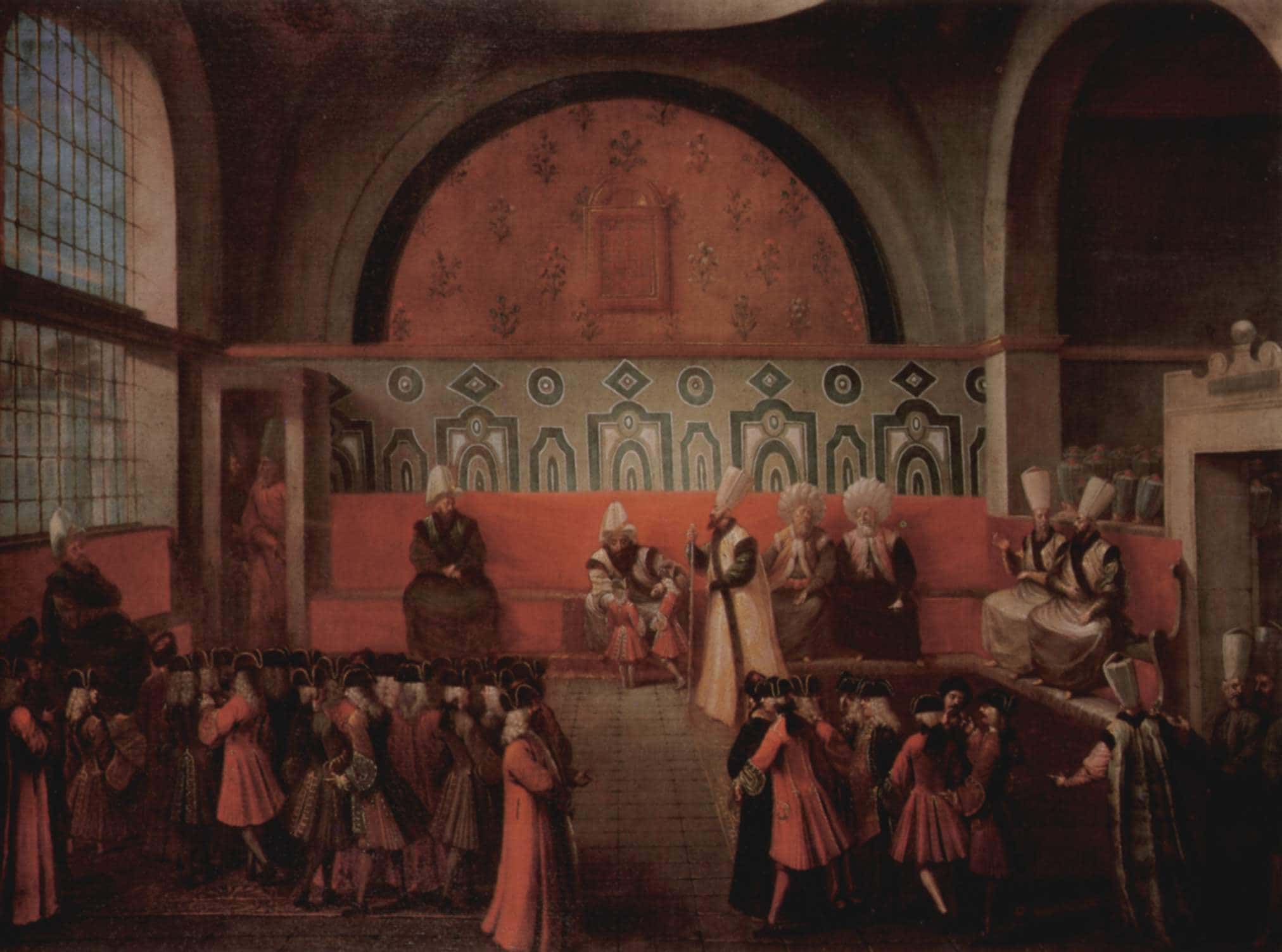The Grand Vizier giving an audience "under the dome"