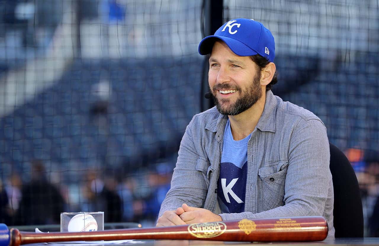 Portrait Painting of Paul Rudd on MLB Network's Intentional Talk