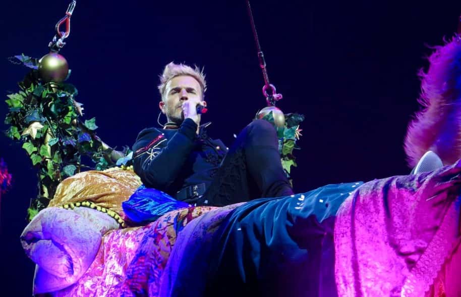 Gary Barlow performing at the SSE Hydro in Glasgow