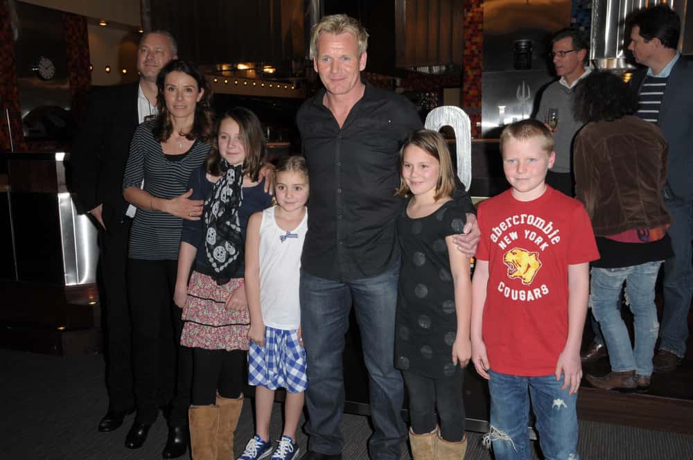 Gordon Ramsey with the family