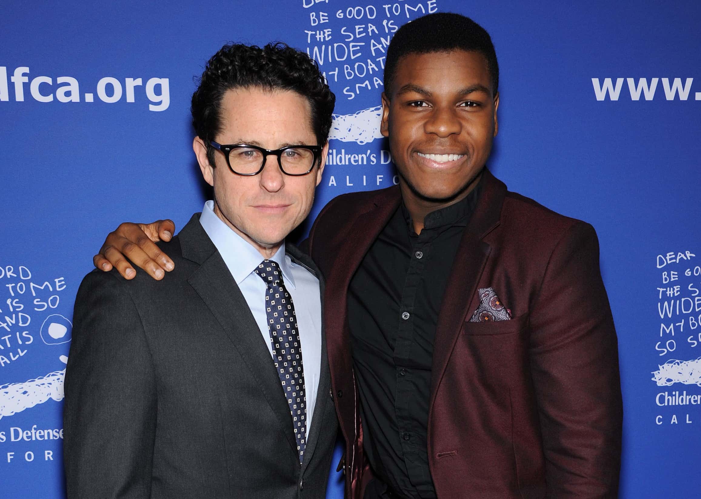 J.J. Abrams & John Boyega arrives to the 2014 Beat The Odds