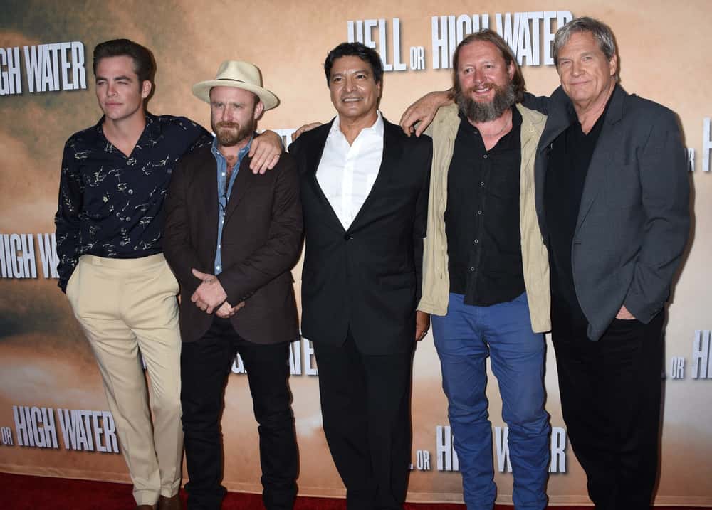 Chris Pine, Ben Foster, Gil Birmingham and Jeff Bridges