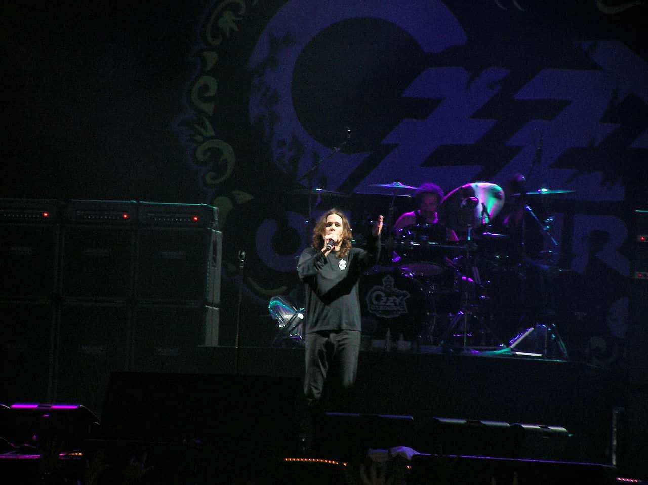 Ozzy Osbourne performing 