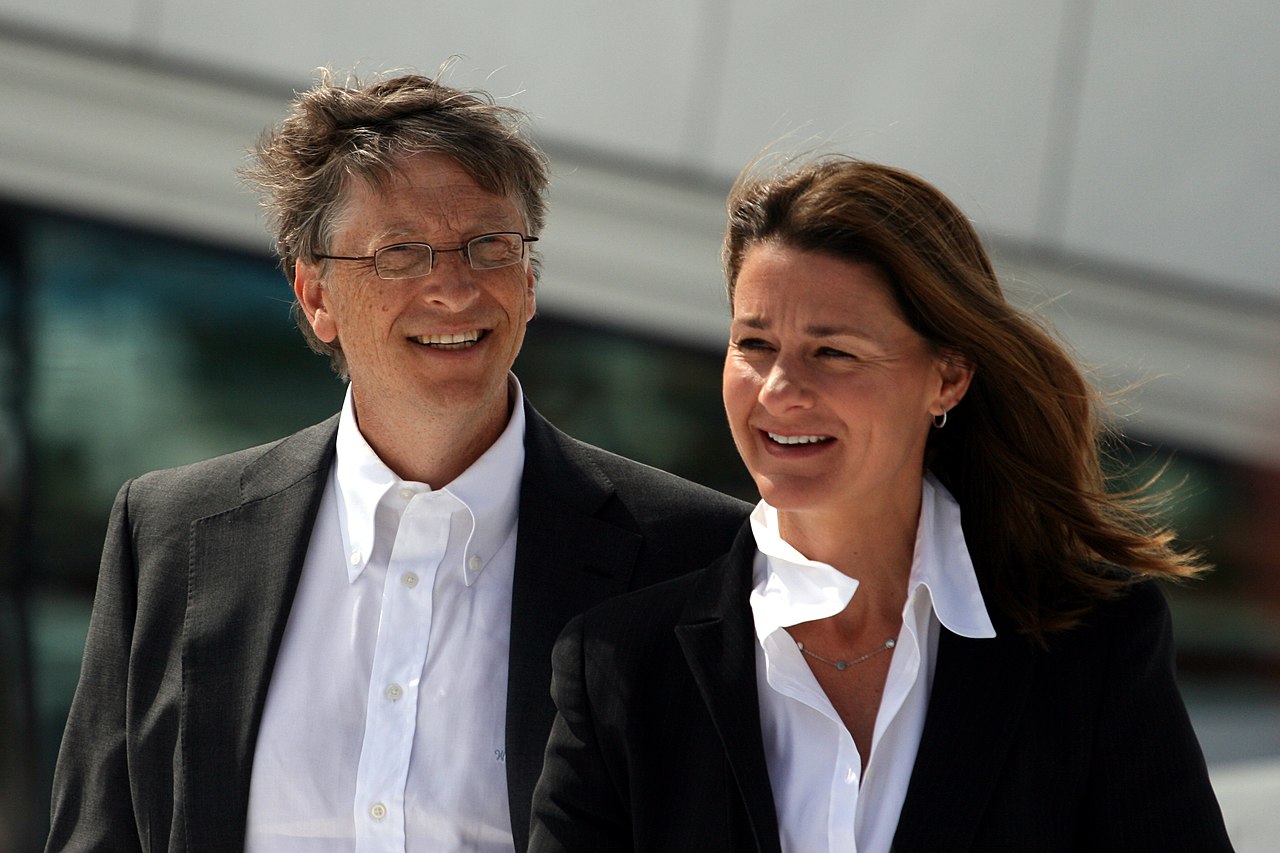 Bill and Melinda Gates during their visit to the Oslo Opera House