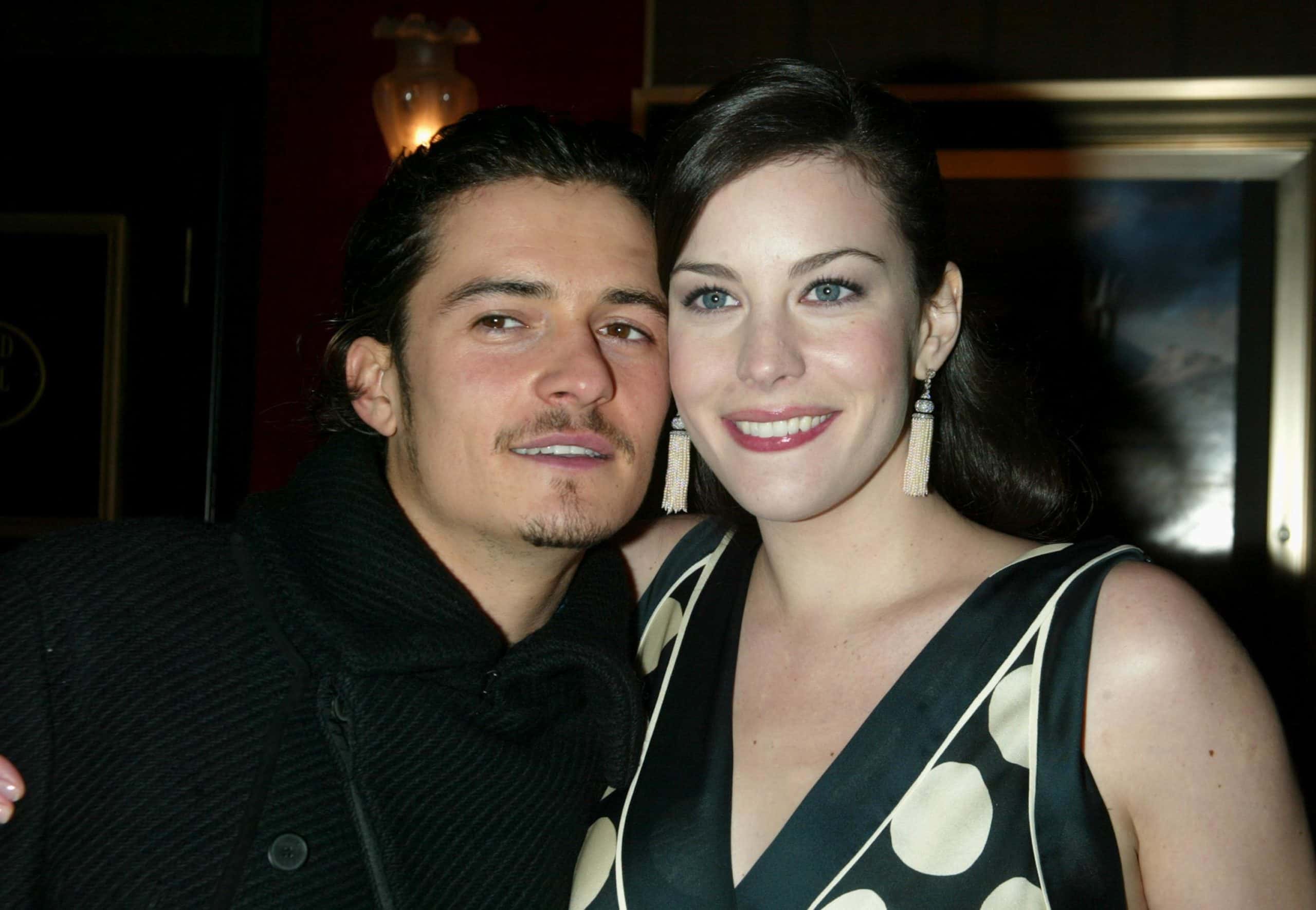 Orlando Bloom & Liv Tyler during a premiere