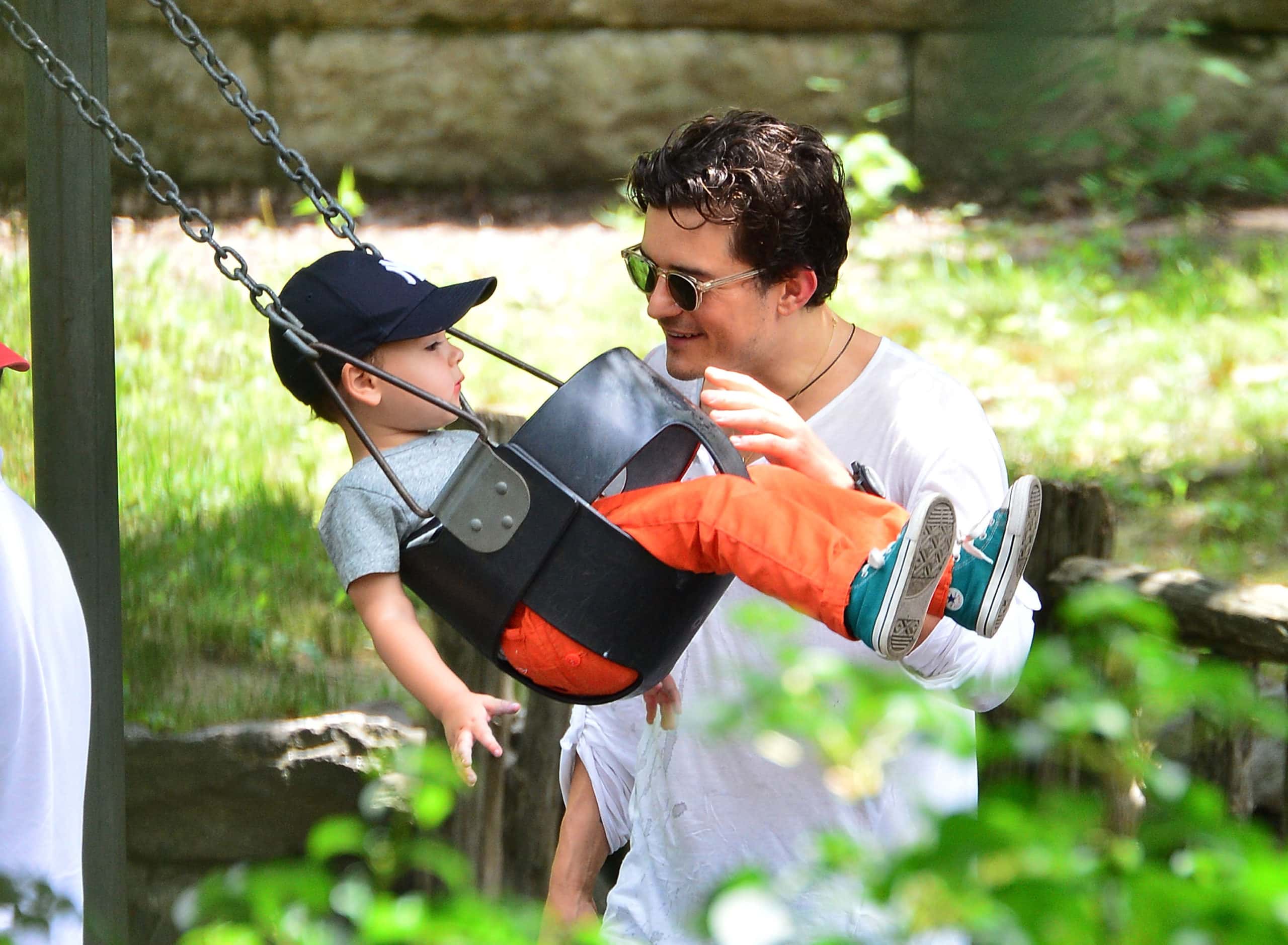 Orlando Bloom and his son Flynn Bloom