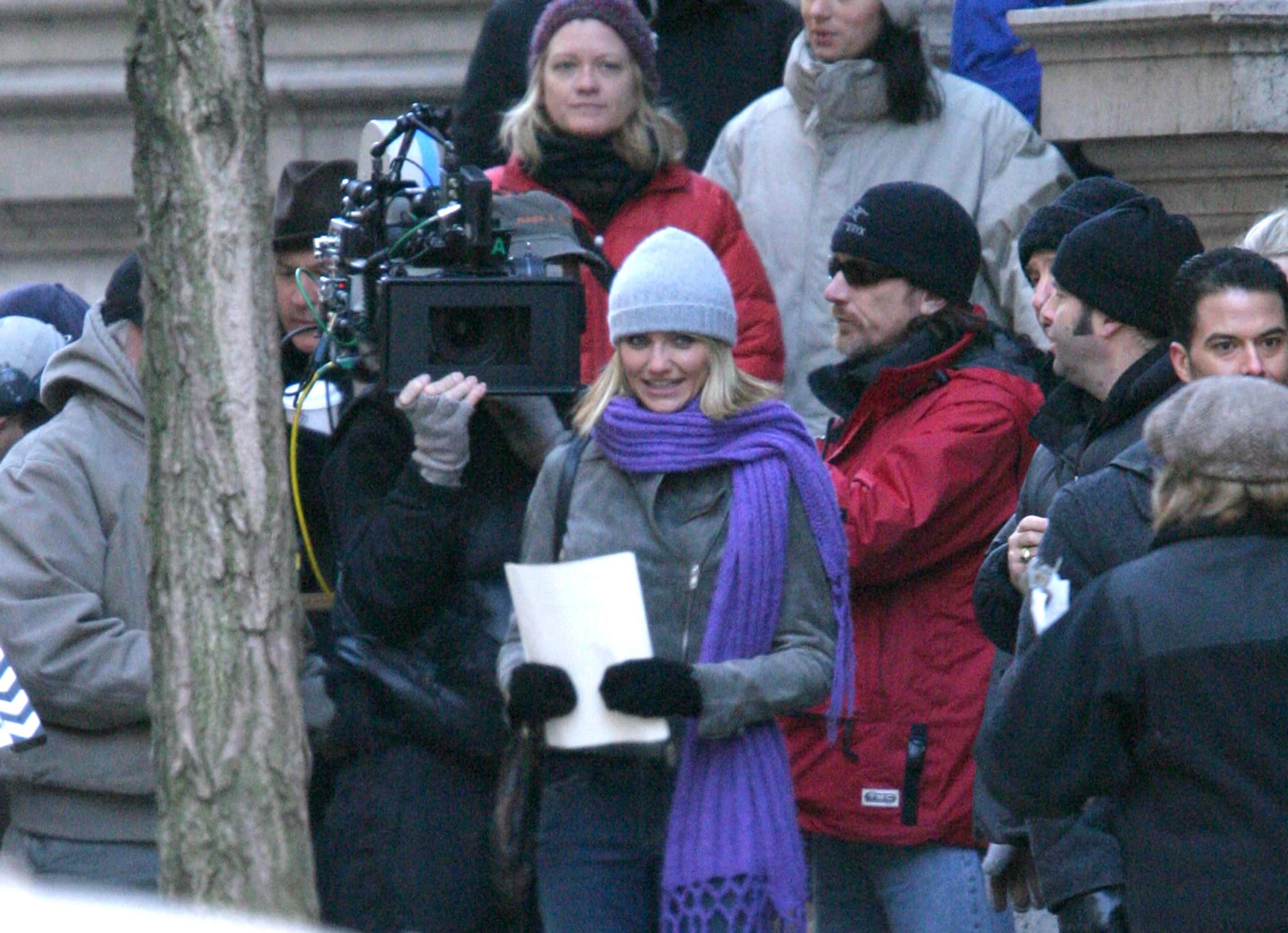 Cameron Diaz during Cameron Diaz on the Set