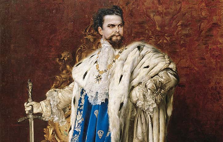 Ludwig II as the Grand Master of the Order of the Knights of St George