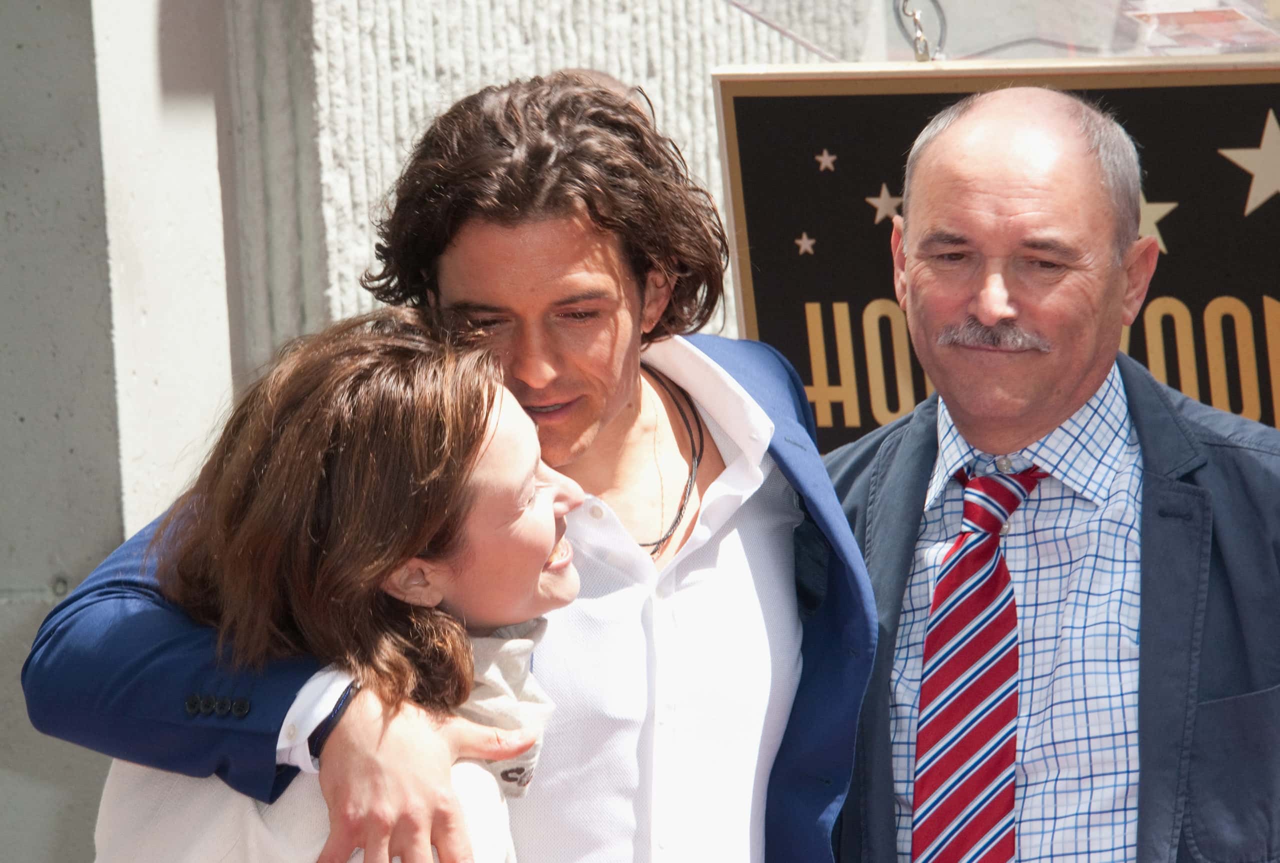 Orlando Bloom with his parents