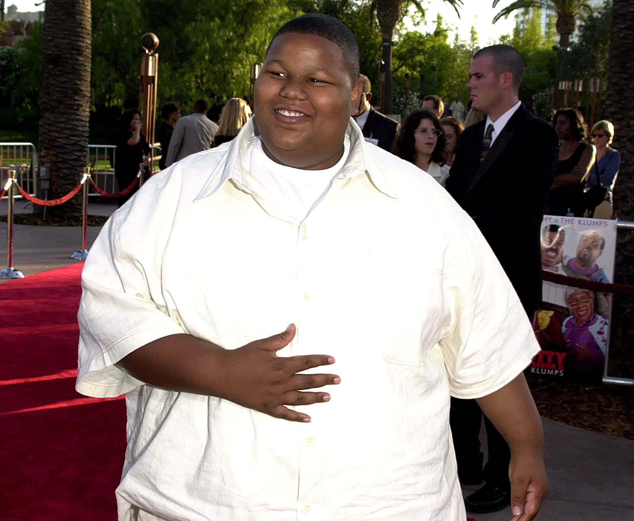 Jamal Mixon arrives at the premiere of his new film " Nutty Professor II"