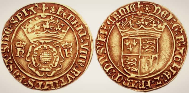 AV Crown of the Double Rose, struck 1526-1529.