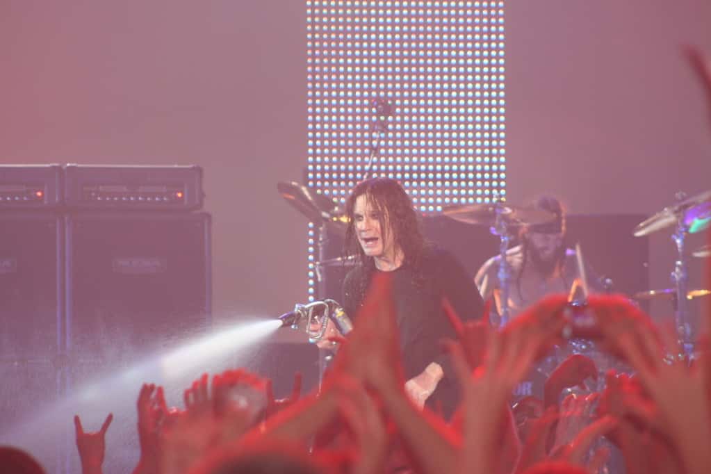 Ozzy Osbourne performing