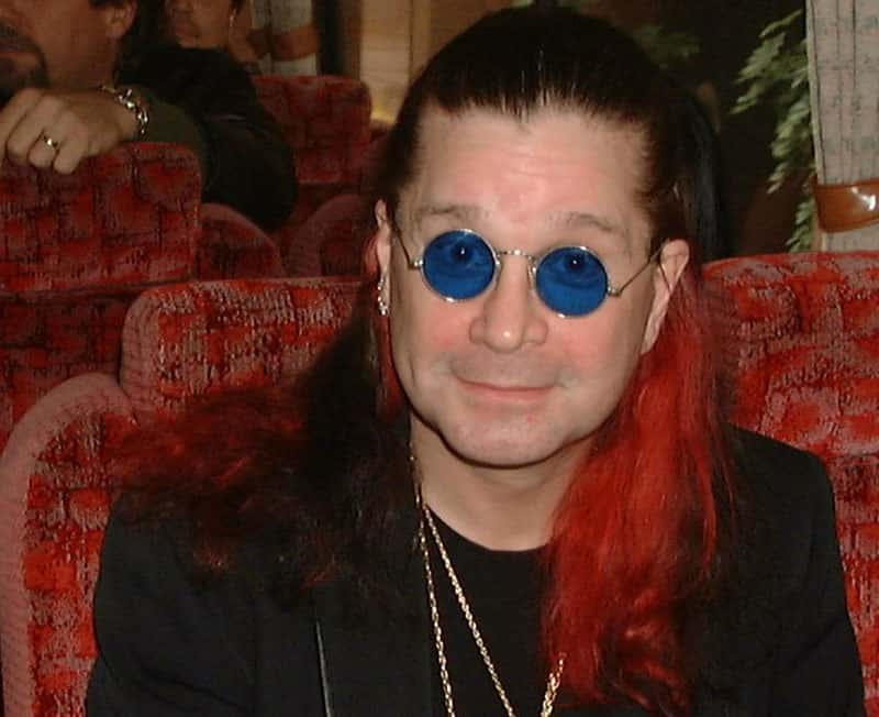 Ozzy Osbourne in black jacket 