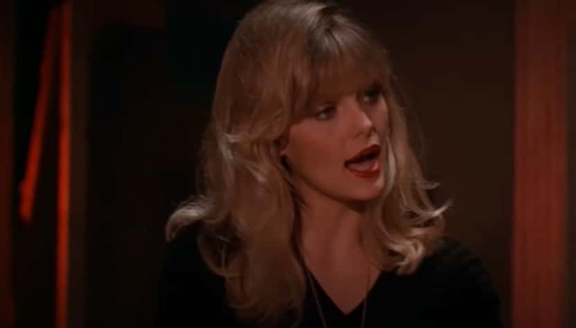 A visually captivating still taken from a pivotal moment in the film Grease 2 (1982)