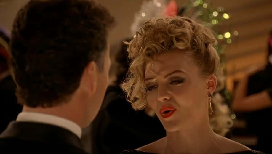 A visually captivating still taken from a pivotal moment in the film Batman Returns (1992)