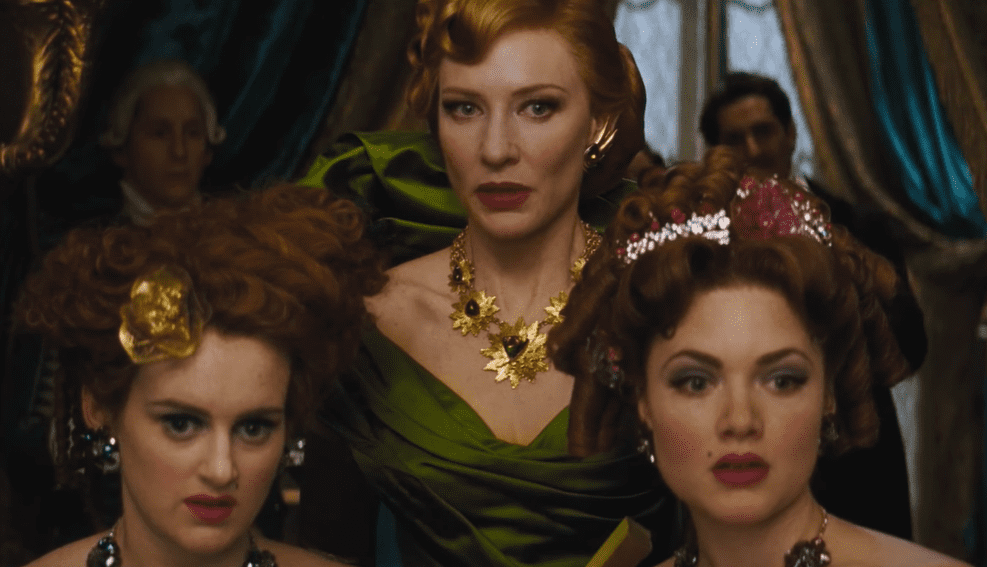 A visually captivating still taken from a pivotal moment in the film Cinderella (2015)