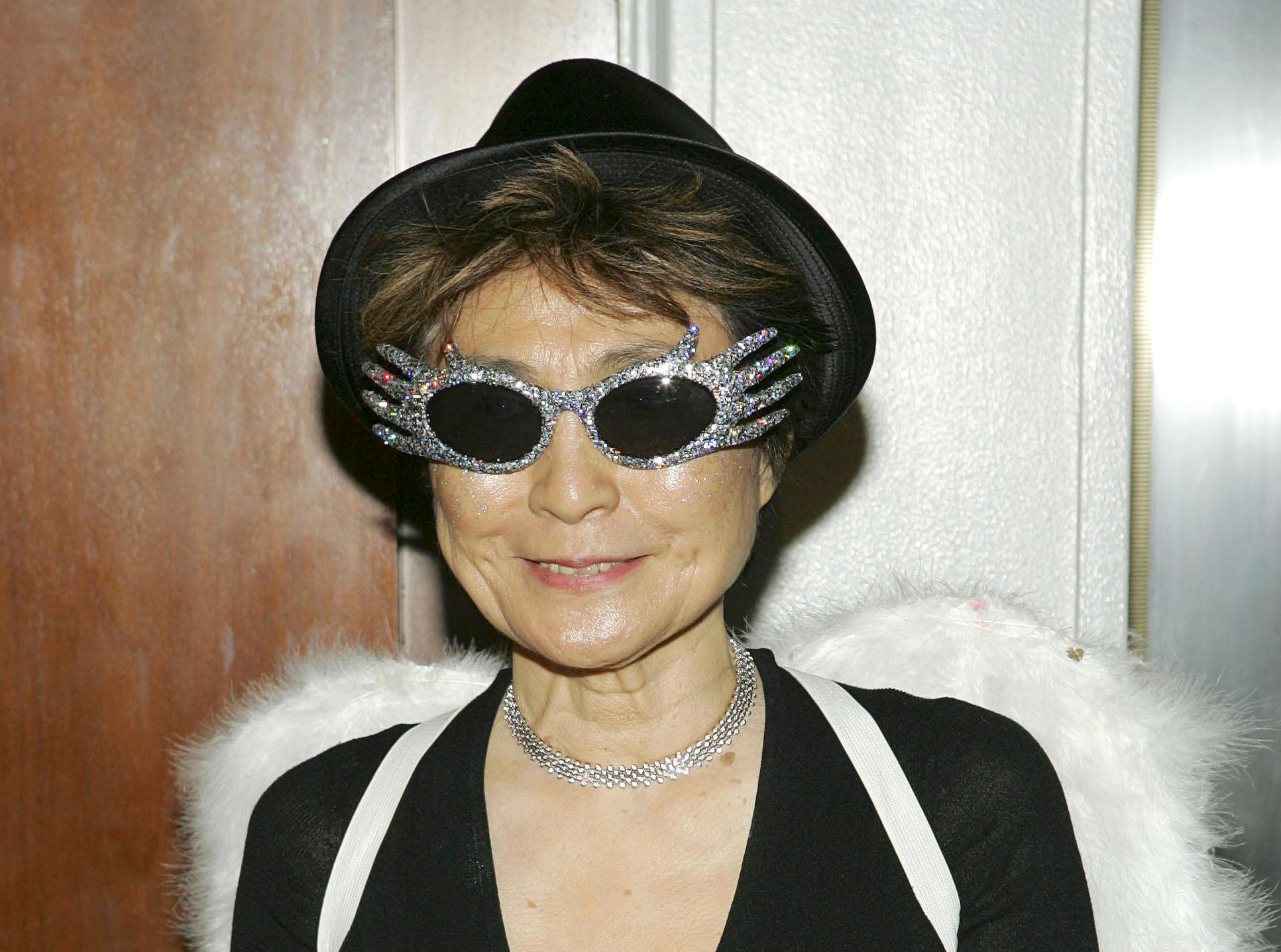 Yoko Ono at Bette Midler Hulaween Gala for New York Restoration Project