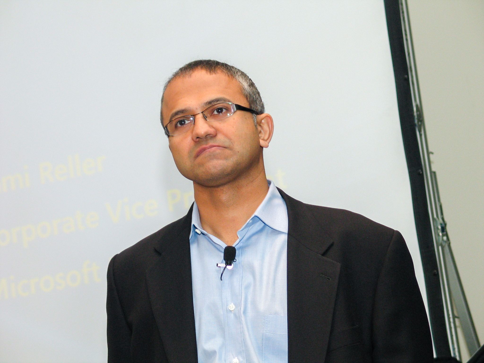 Portrait Photo of Microsoft Vice-President of Business Solutions Satya Nadella
