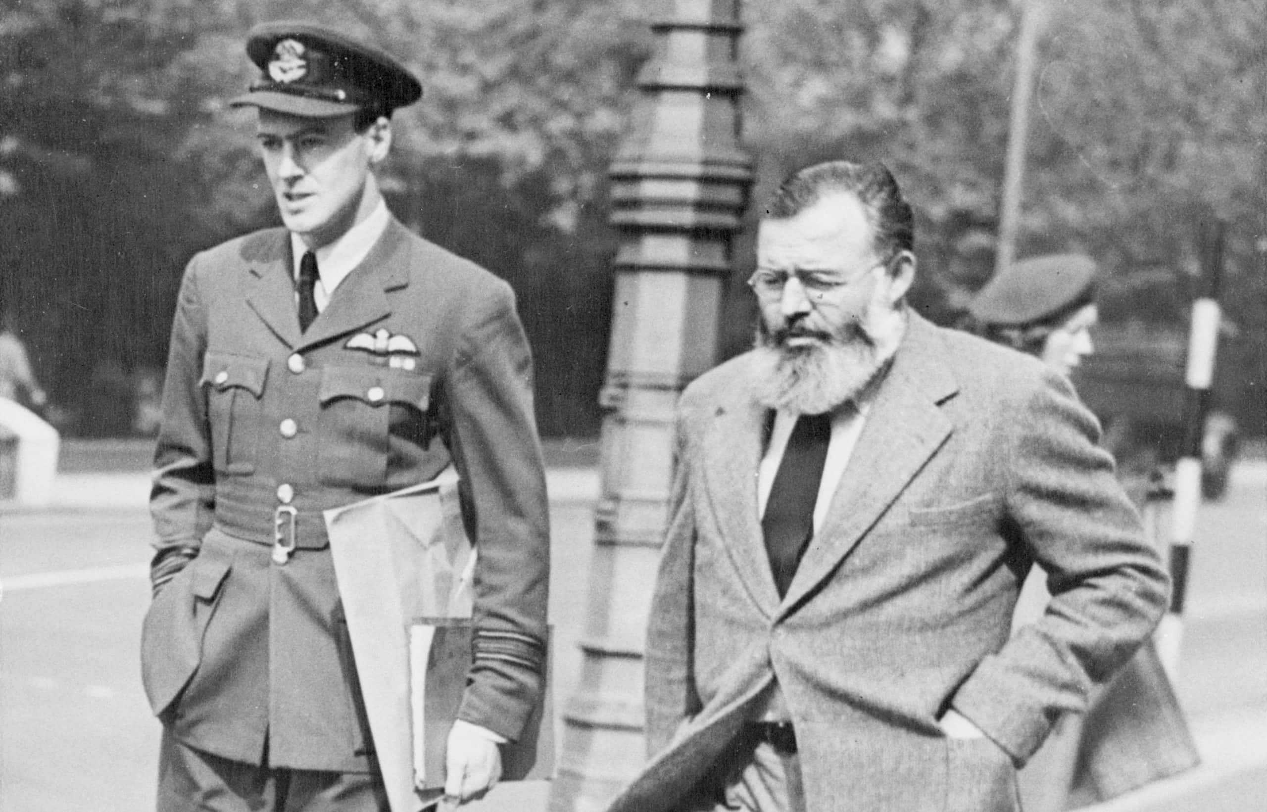 Roald Dahl and Ernest Hemingway