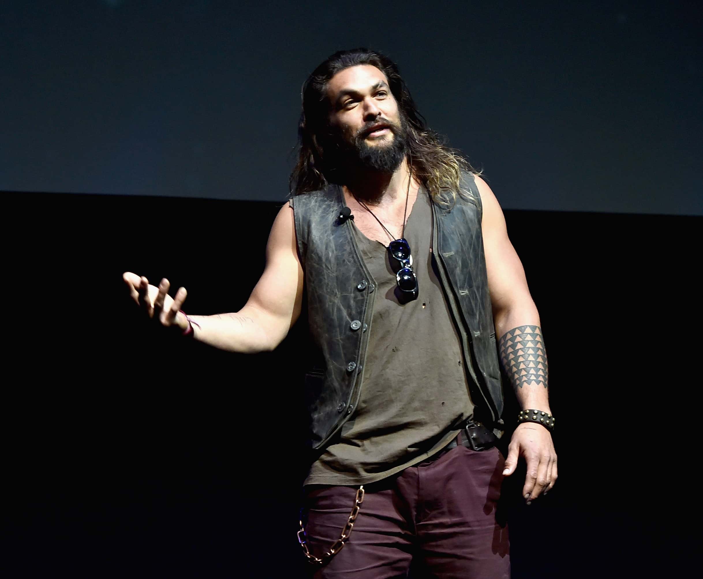 CinemaCon 2017 - Warner Bros. Pictures Invites You To 'The Big Picture', An Exclusive Presentation Of Our Upcoming Slate. Jason Momoa.
