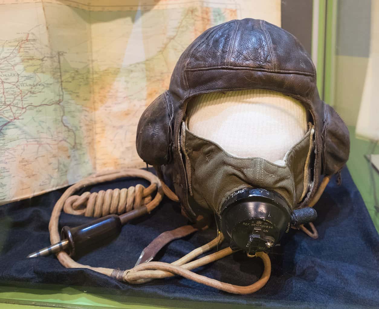 Roald Dahl's leather flying helmet