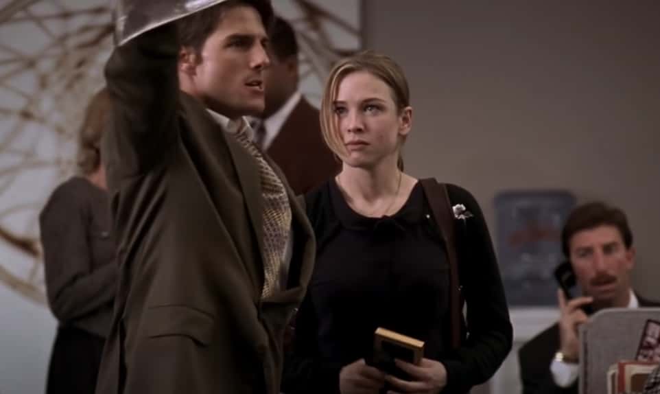 A screenshot of the movie Jerry Maguire