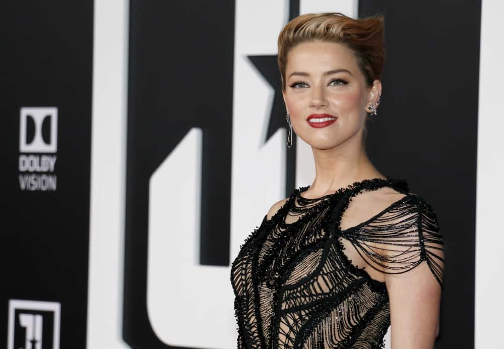 Amber Heard at the World premiere of 'Justice League' - 2017