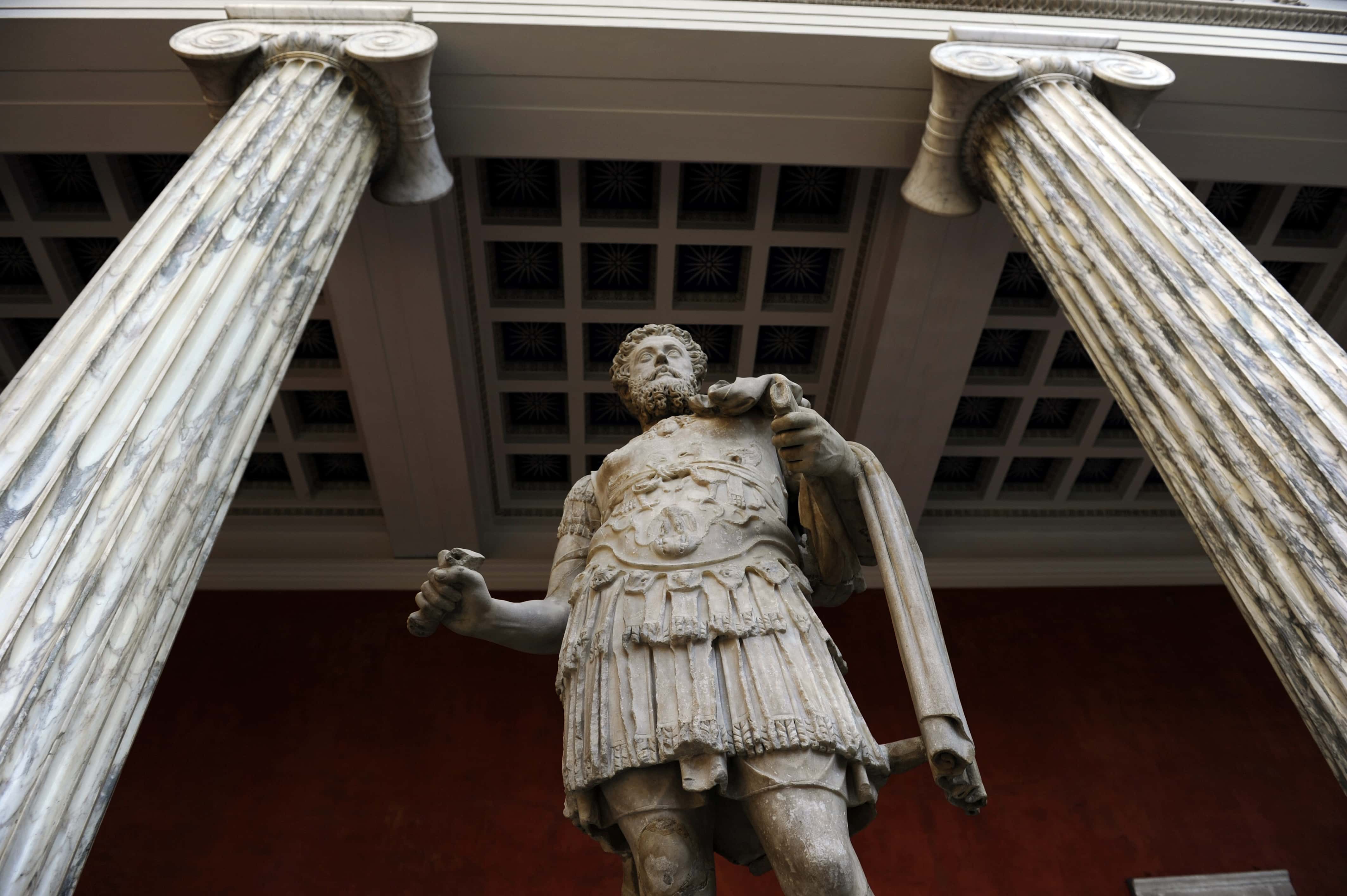 Marcus Aurelius (121-180). Roman emperor from 161 to 180. Ny Carlsberg Glyptotek. Denmark.