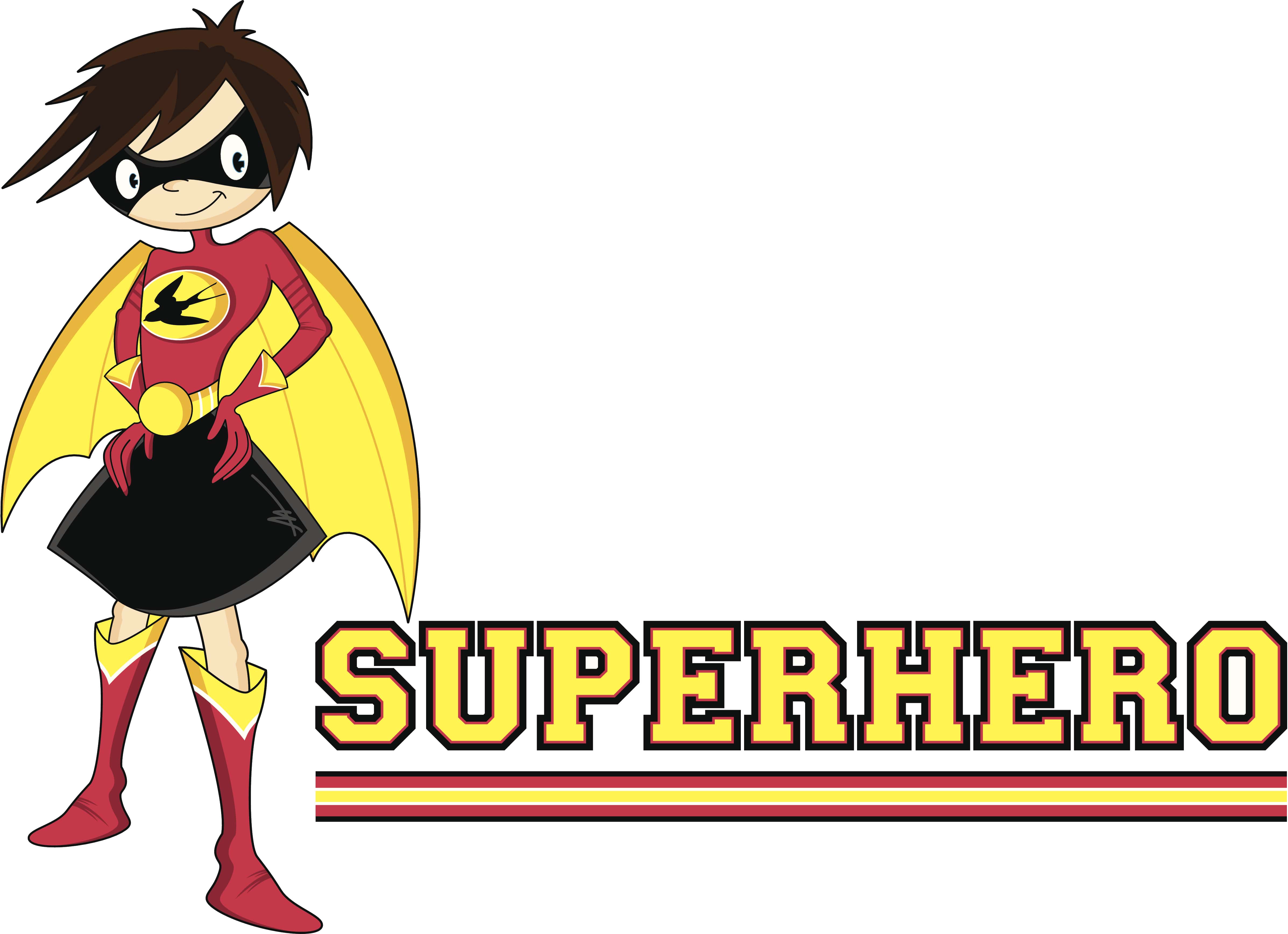 Superhero Learn to Read. Illustration