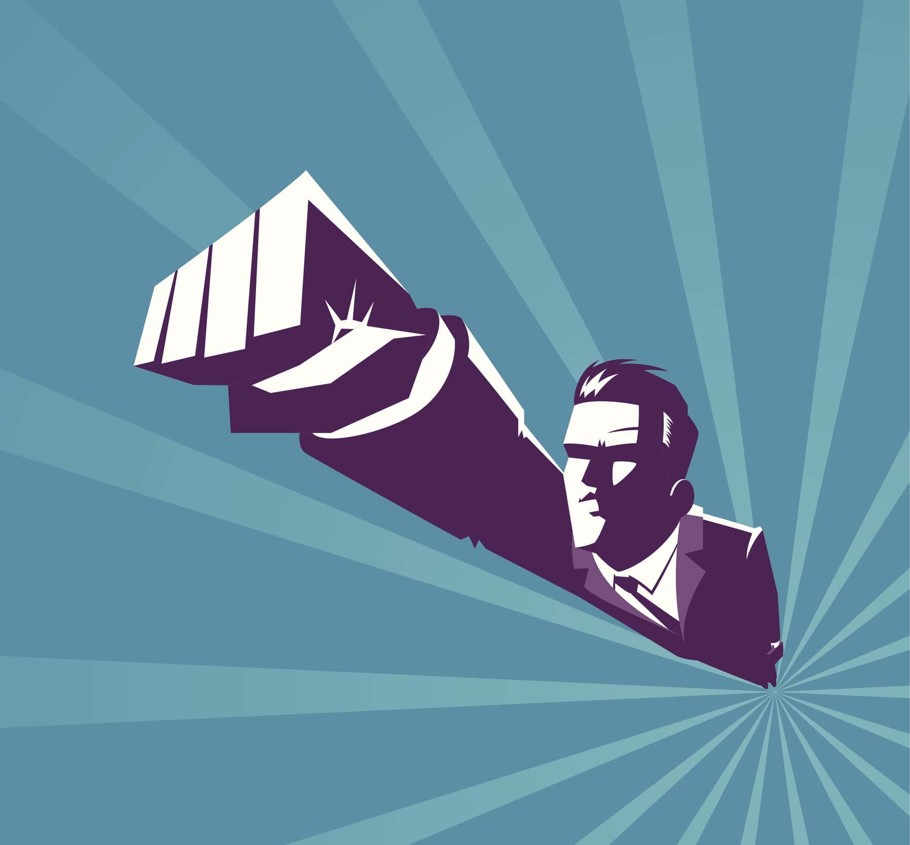 Superhero illustration.