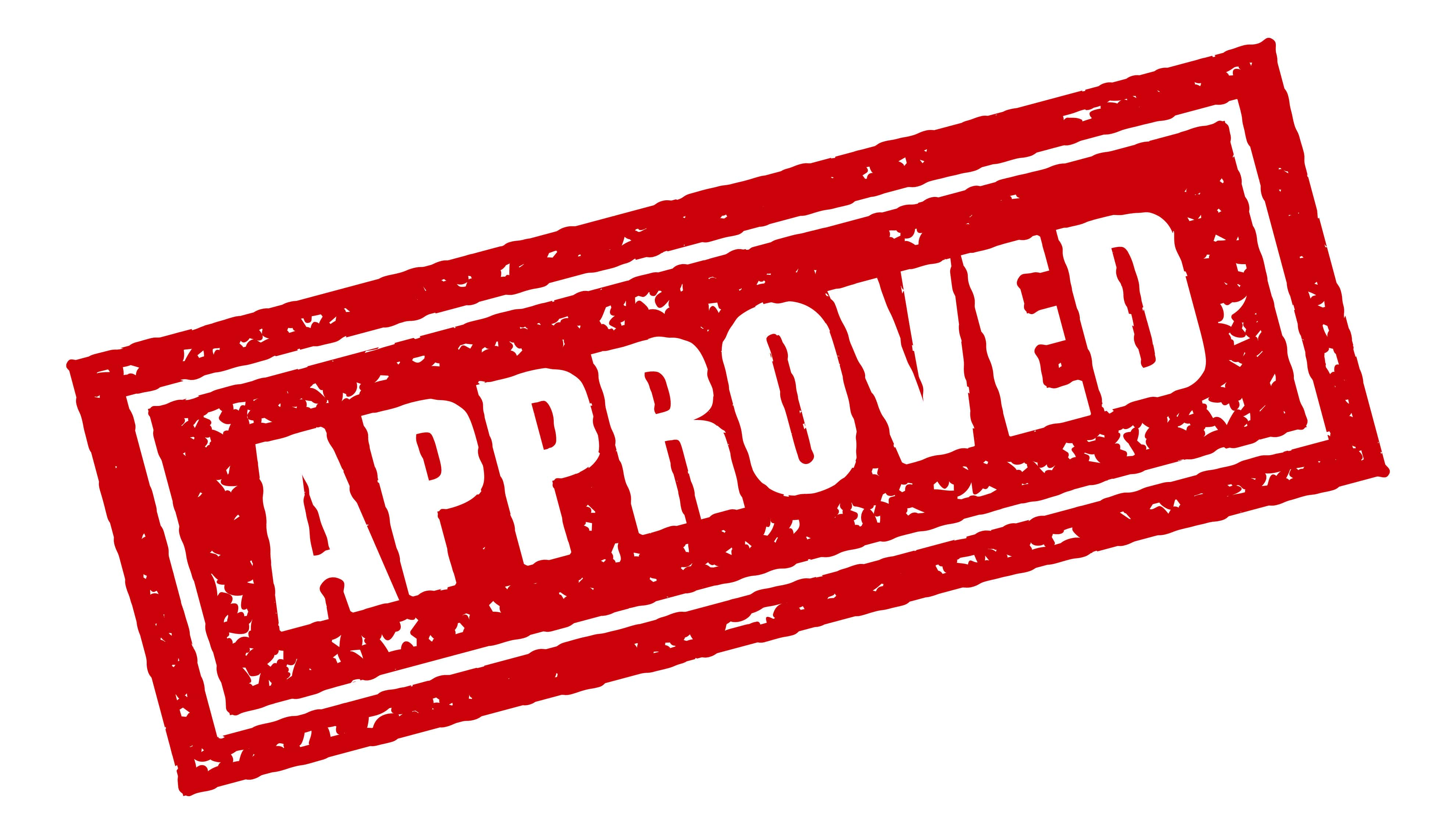 Red Rubber Stamp Icon on Transparent Background.