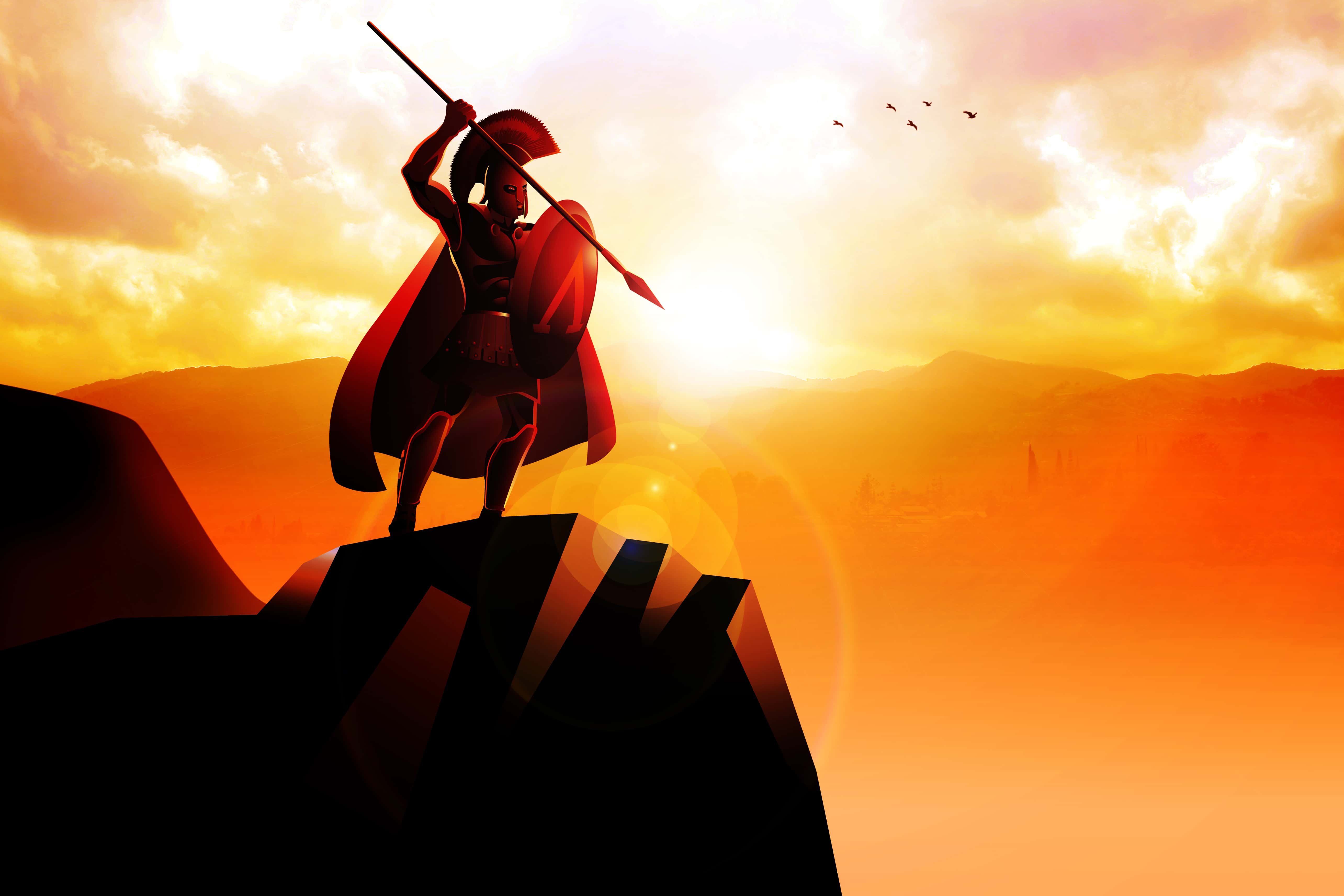 'For Honor and Glory'. Illustration.