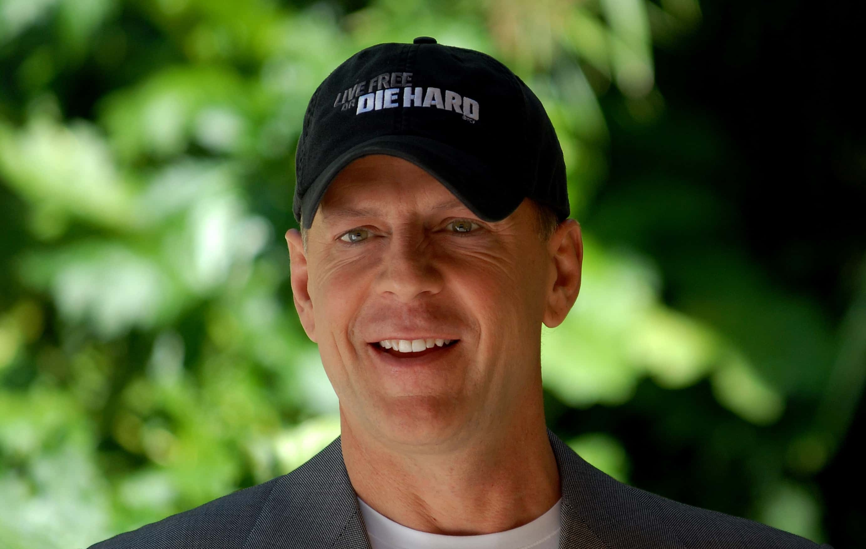 Photocall : U.S actor Bruce Willis in Rome to present the film 'Die Hard 4'.