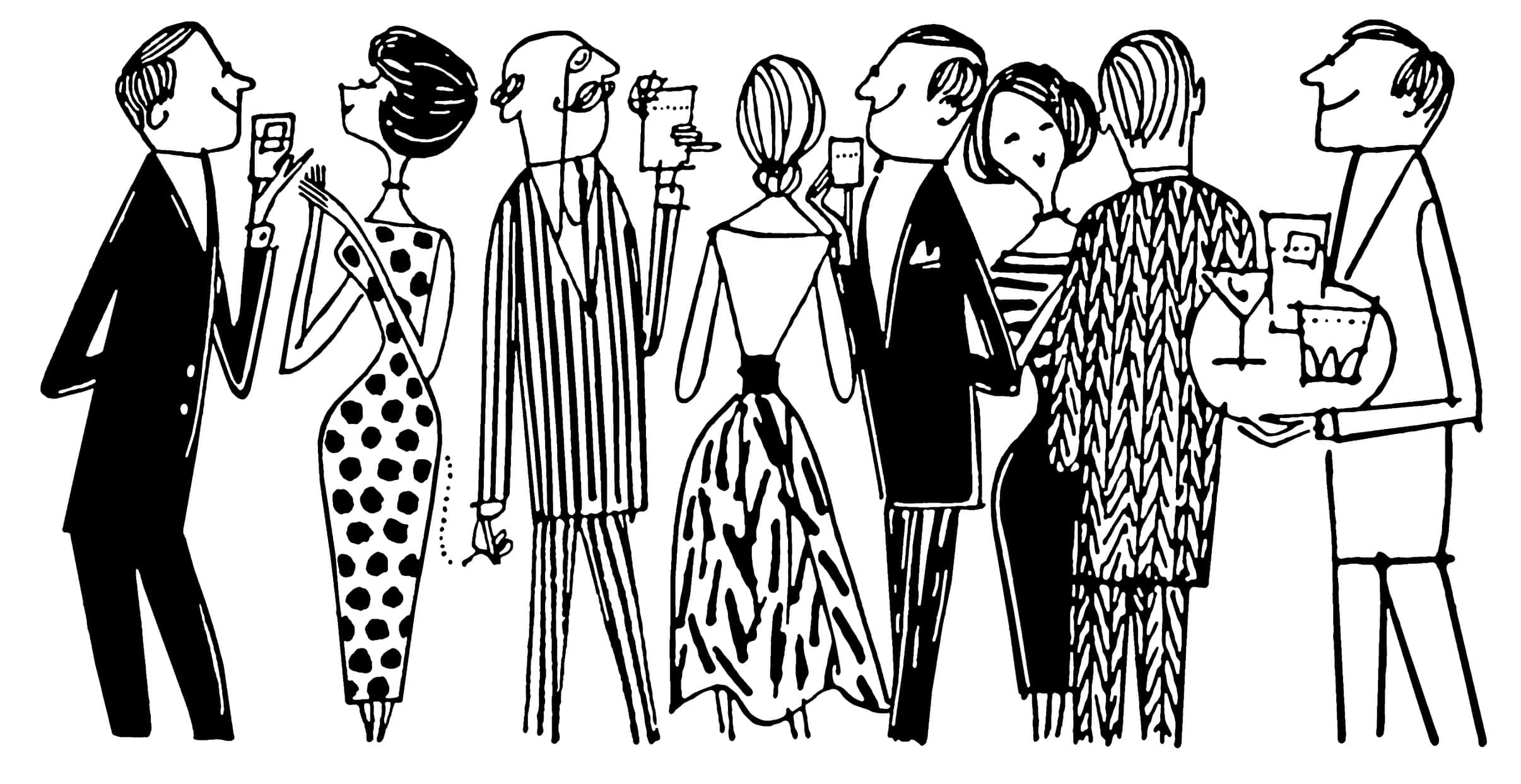 Party people illustration.