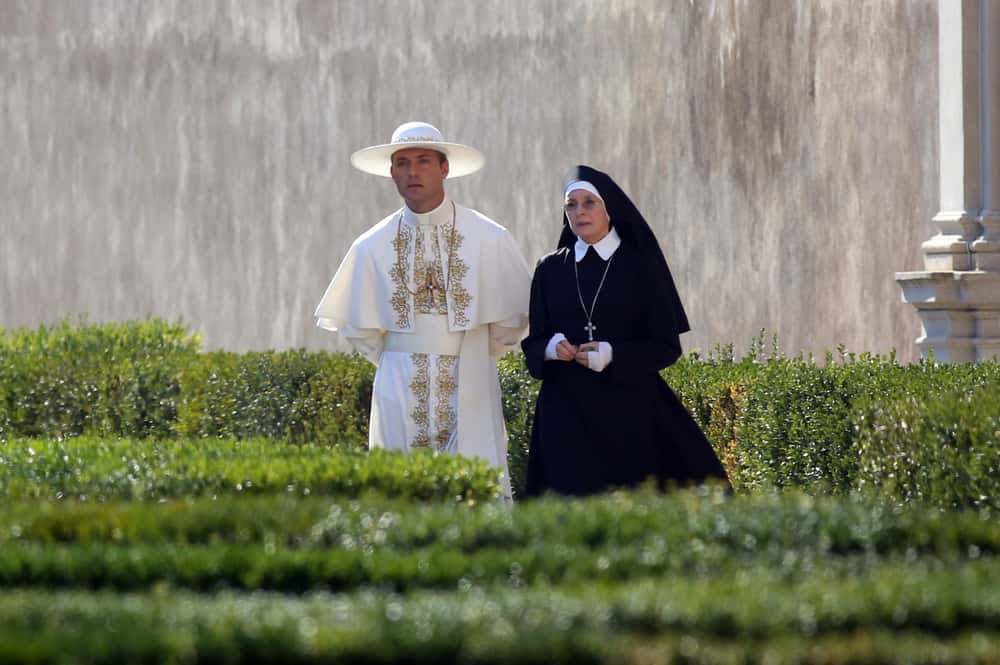 Jude Law film and Deane Keatone in Rome in August 2015