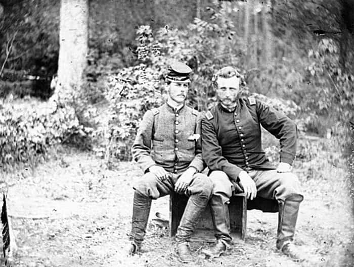 General Custer and James B. Washington