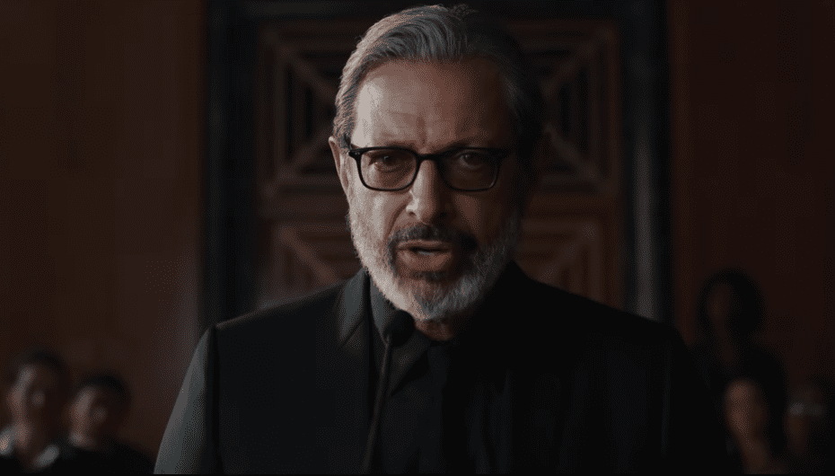 A visually captivating still taken from a pivotal moment in the film Jurassic World: Fallen Kingdom (2018)