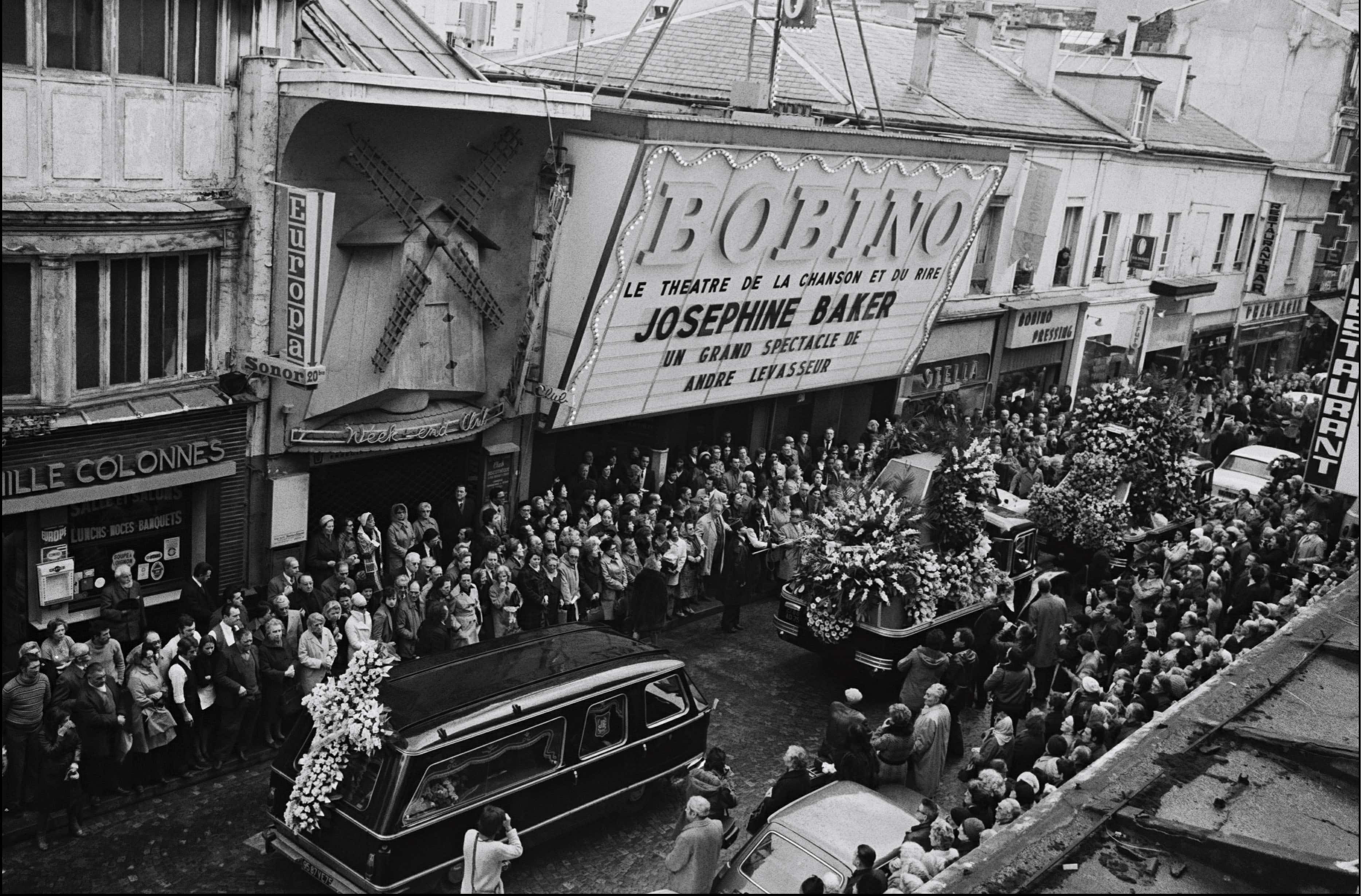 Burial Of Josephine Baker In Paris, France On April 15, 1975.