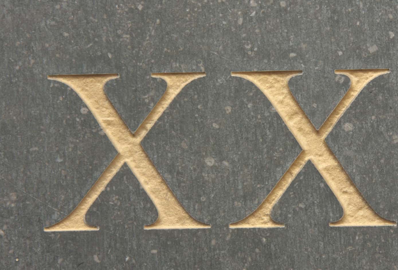 Roman Numeral 22.