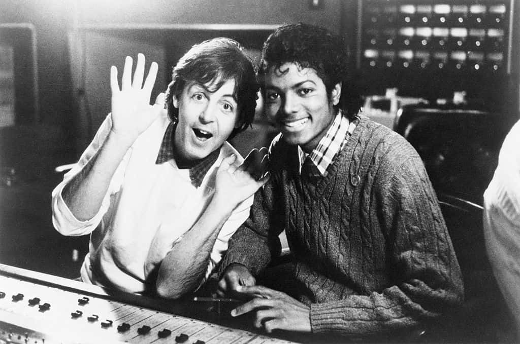 Paul McCartney with Michael Jackson.