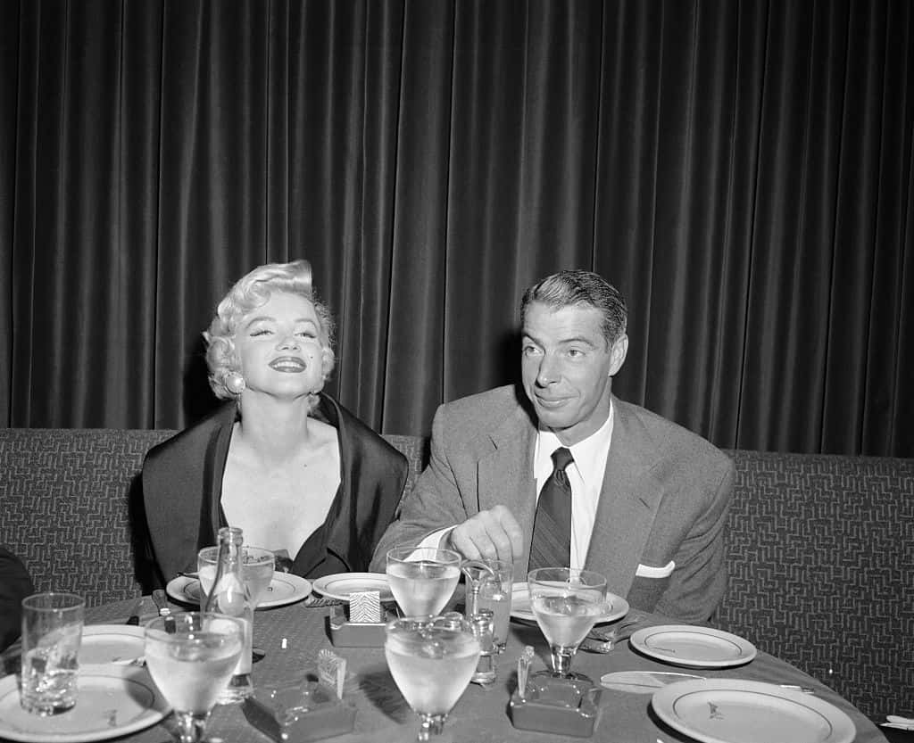 Marilyn Monroe and Joe DiMaggio Dining.