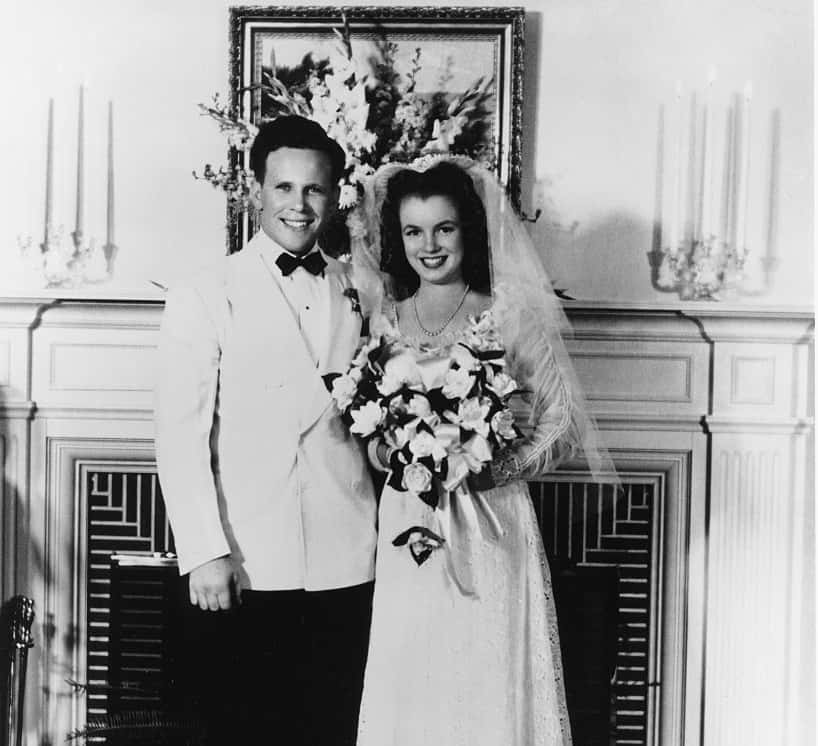 Marilyn Monroe with James Dougherty.